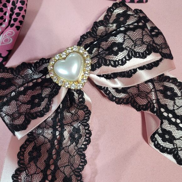 Ma*rs Hair Bow Ribbon Gyaru Accessories Lot Bling Agejo Gyaru Gal Style Pink Y2K